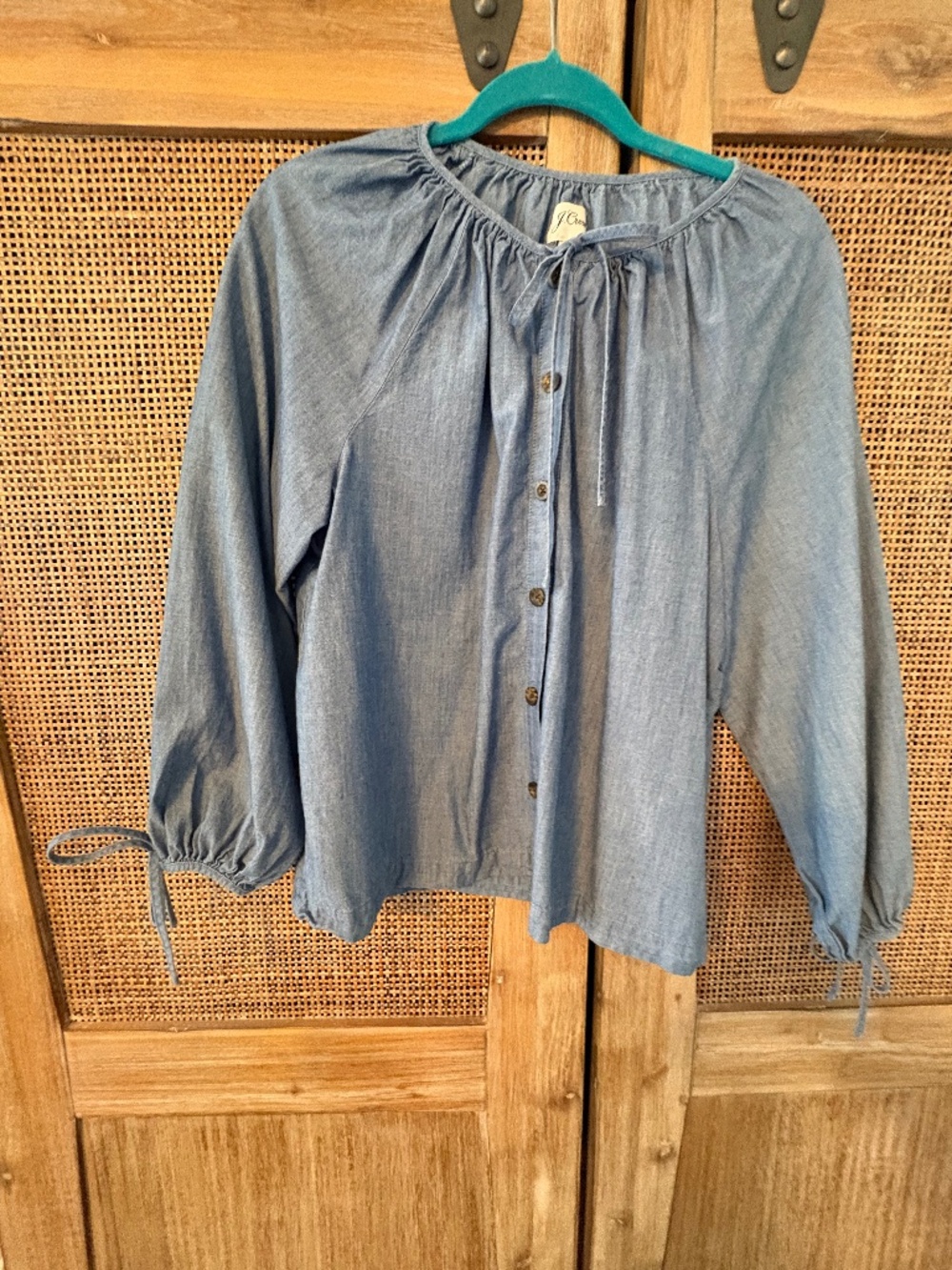 J. Crew peasant style shirt